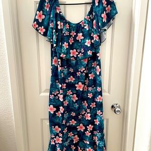 Lularoe Hawaiian Floral Cici Dress
